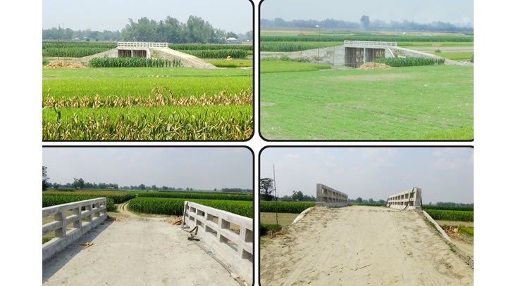 সড়ক না থাকায় কাজে আসছে না ব্রিজ, ভোগান্তিতে ৭ গ্রামের মানুষ সড়ক না থাকায় কাজে আসছে না ব্রিজ, ভোগান্তিতে ৭ গ্রামের মানুষ