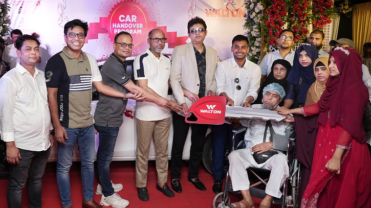 ওয়ালটন এসি কিনে গাড়ি পেলেন মাসুদ ওয়ালটন এসি কিনে গাড়ি পেলেন মাসুদ