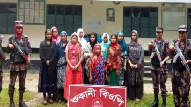 পঞ্চগড়ে অবৈধ অনুপ্রবেশের চেষ্টায় ১১ নারী আটক