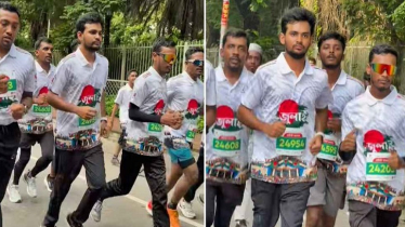 জুলাই গণঅভ্যুত্থানের স্মরণে ম্যারাথনে দৌড়ালেন আসিফ মাহমুদ