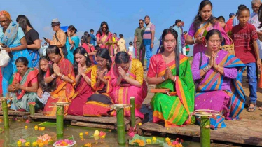 পাহাড়ে শুরু হলো বর্ষবরণের বর্ণাঢ্য আয়োজন ‘বৈসাবি’