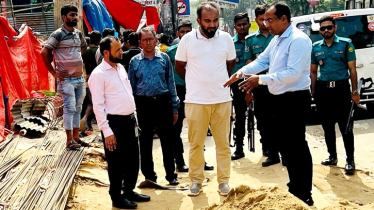 নির্মাণ সামগ্রী খোলা স্থানে রাখার দায়ে জরিমানা