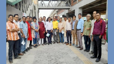 মেট্রোরেল চড়লেন প্রায় তিনশ’ সাংবাদিক
