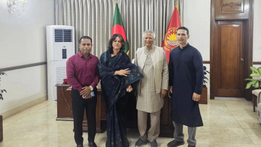 ড. ইউনূসের সঙ্গে সোহেল তাজ ও শারমিন আহমদের সাক্ষাৎ