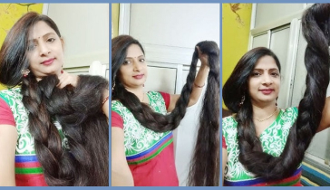 দীর্ঘ চুলের বিশ্ব রেকর্ড গড়লেন ভারতীয় নারী
