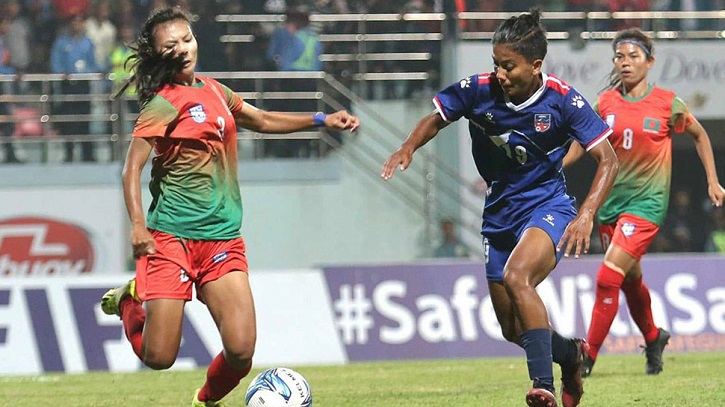 টানা দ্বিতীয় সাফ জয়ের উল্লাসে মাতলেন বাঘিনীরা টানা দ্বিতীয় সাফ জয়ের উল্লাসে মাতলেন বাঘিনীরা