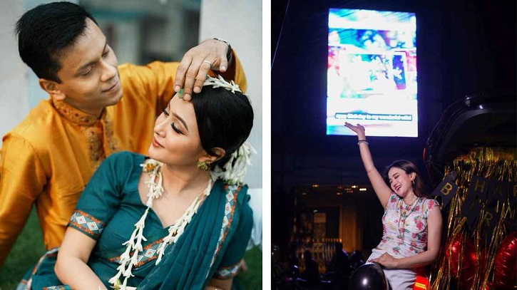 জন্মদিনে চমককে চমকে দিলেন তার স্বামী জন্মদিনে চমককে চমকে দিলেন তার স্বামী