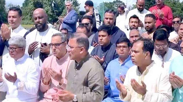 লন্ডনে নেতাকর্মীদের সঙ্গে ঈদের নামাজ আদায় করলেন তারেক রহমান লন্ডনে নেতাকর্মীদের সঙ্গে ঈদের নামাজ আদায় করলেন তারেক রহমান
