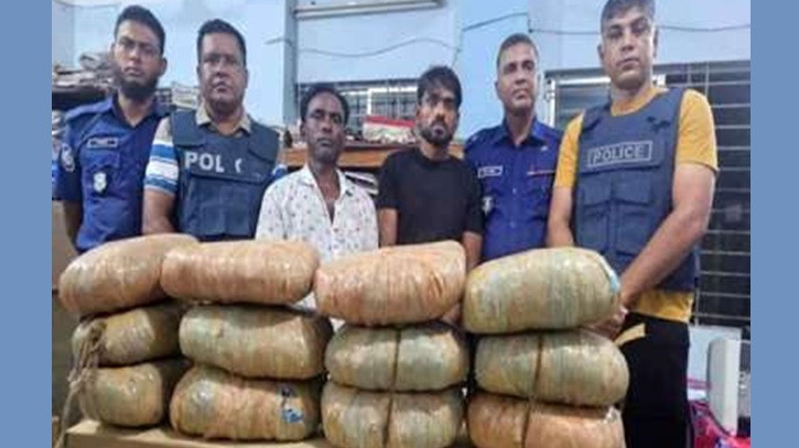 কসবায় ২৪ কেজি গাঁজাসহ গ্রেফতার ২ কসবায় ২৪ কেজি গাঁজাসহ গ্রেফতার ২